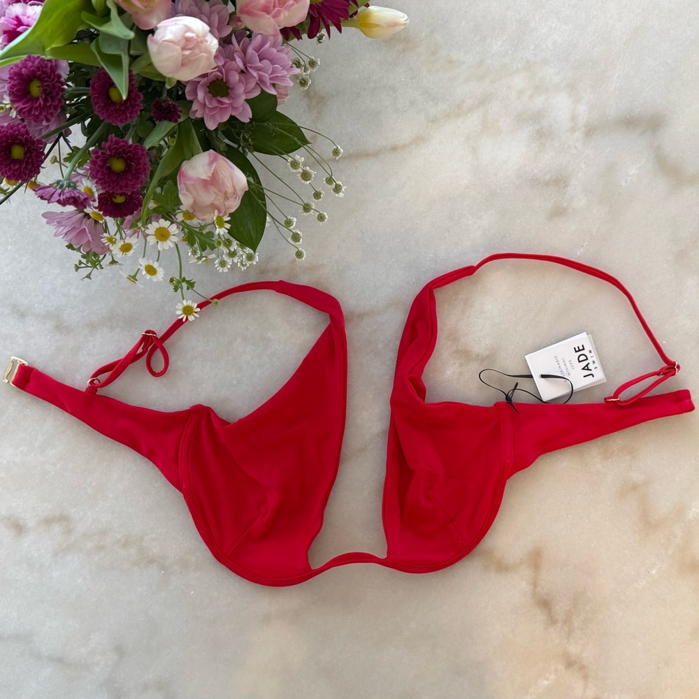NWT Jade Swim CRIMSON ‘Paloma’ bikini top